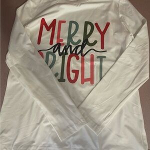 Merry and Bright Long Sleeve Shirt (fast shipping!!)
